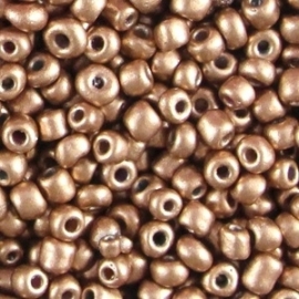 Rocailles Metallic Brown Rose 4mm 