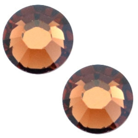 Swarovski 2012 platte steen "Smoked Topaz "  4,6mm ( SS20 )
