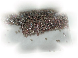 Swarovski 2028 platte steen Light Rose AB 2,6mm ( SS9 ) per 36 st