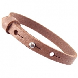 Cuoio Armband Leer Small Light Cognac Brown