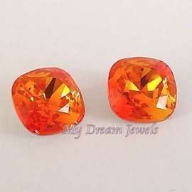 Swarovski 4470 Square Fire Opal 12x12mm