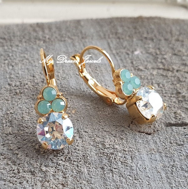 Oorbellen Pacific Moonlight met Swarovski Crystal