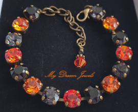Armband Alison "  Halloween Sparkle " met Swarovski Crystal