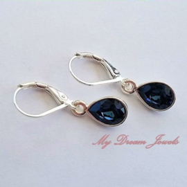 Oorhangers met  Swarovski Mini Druppel in diverse kleuren