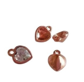 DQ Hanger Hart voor Swarovski Hart 6x6,6mm "Rose Gold"