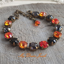 Armband Alison "  Halloween Sparkle " met Swarovski Crystal