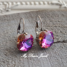 Oorbellen Square Crystal Electric