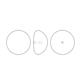 Swarovski 5807 Cabochon Half Drlled Pearl Creamrose 10mm