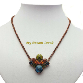 Ketting Swarovski  Copper Autumn