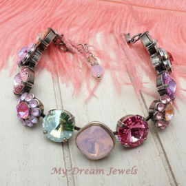 Luxe Armband Multi Flower met Swarovski Crystal