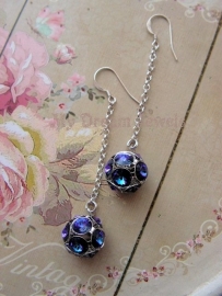 Swarovski Oorbellen Midnight Heliotrope