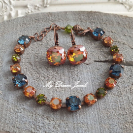 Armband Copper Autumn met Swarovski Crystal