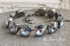Armband "Crystal Blue Shade" met Swarovski Crystal