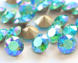 Swarovski 1088 Xirius puntsteen Light Turquoise  Blue AB 8,2mm ( SS39 )