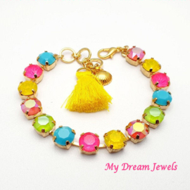 Armband  Happy Summer met o.a. Swarovski Crystal