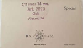 Swarovski 2020 platte steen Alexandrite 14mm