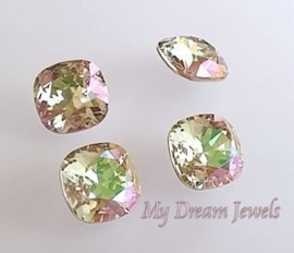 Swarovski 4470 Square Crystal Luminous Green 12x12mm