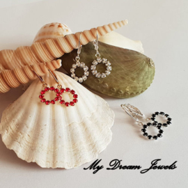 Oorhanger Petit Circle met Swarovski