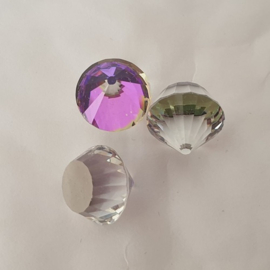 Swarovski 4866 Roulette "Crystal Heliotrope " 14mm
