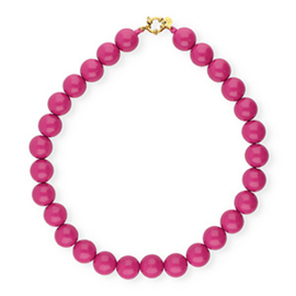 Kralen Ketting XXL Dark Fuchsia