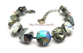 Armband "Black Paradise" met Swarovki Crystal
