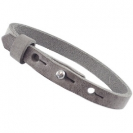 Cuoio Armband Leer Small Country Grey