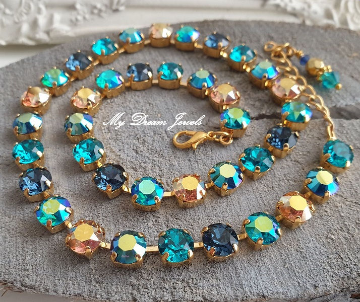 Collier Alison "Montana Zircon Sunshine" met Swarovski Crystal