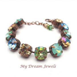 Armband  Colorado Blues met Swarovski Crystal