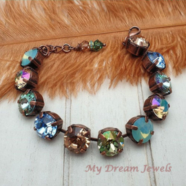Armband  Colorado Blues met Swarovski Crystal