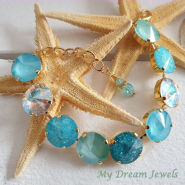 Armband Aqua Moonlight met o.a.Swarovski Crystal