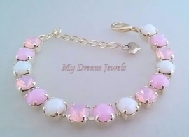 Armband Pastel Rose met Swarovski Crystal