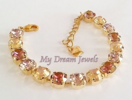 Armband Lilac Gold met Swarovski Crystal