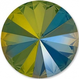 Swarovski 1122 Rivoli Crystal Iridescent Green 10mm