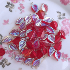 Glas hanger blaadje Red AB