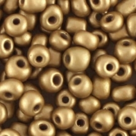 Rocailles Zacht Goud Opaque 4mm 