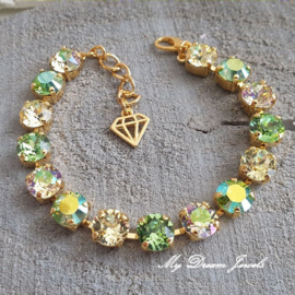 Armband Summer Green met Swarovski Crystal