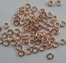 DQ Buigringen Rose Gold 4,5mm per 40 stuks