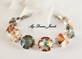 Armband "Beautiful Peacock " met Swarovski Crystal