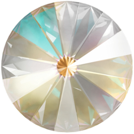 Swarovski 1122 Rivoli Crystal Light Grey Delite 12mm