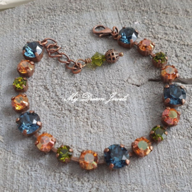 Armband Copper Autumn met Swarovski Crystal