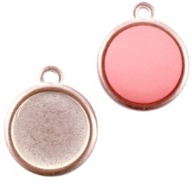 DQ Hanger Champagne Rose voor Cabochon 15mm