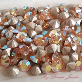 Swarovski 1028 puntsteen Light Peach AB 8,2mm ( SS39 )