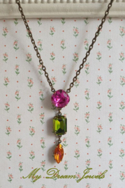Ketting "Magical Autumn " met fancy Swarovski Crystal