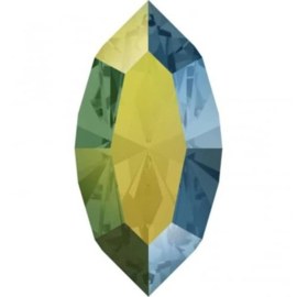 Swarovski 4228 Navette Crystal Iridescent Greenl 15x7 mm