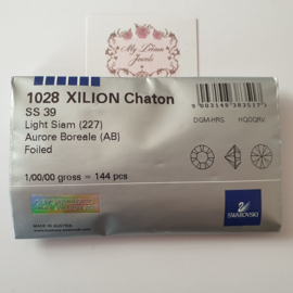 Swarovski 1028 puntsteen Light Siam AB SS39 ( 8,2mm ) Vol