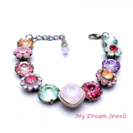 Luxe Armband Multi Flower met Swarovski Crystal