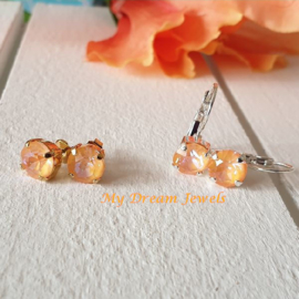 Oorstekers Swarovski Peach Delite