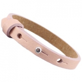 Cuoio Armband Leer Small Rose Smoke