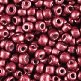 Rocailles Metallic Aubergine Red 4mm 