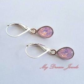 Oorhangers met  Swarovski Mini Druppel in diverse kleuren